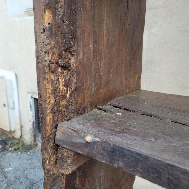 Brown 19th Century Folk Art Larch and Chestnut Shepherds Cupboard For Sale - Image 8 of 18