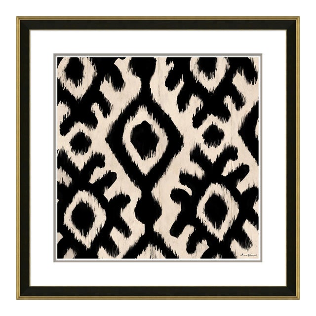 Stitched Black on White by Dana Gibson, Framed Art Print For Sale
