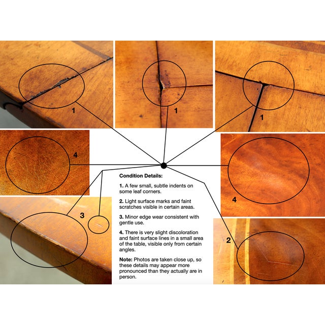 Jonathan Charles Buckingham Mahogany & Satinwood Oval Dining Table For Sale - Image 18 of 18