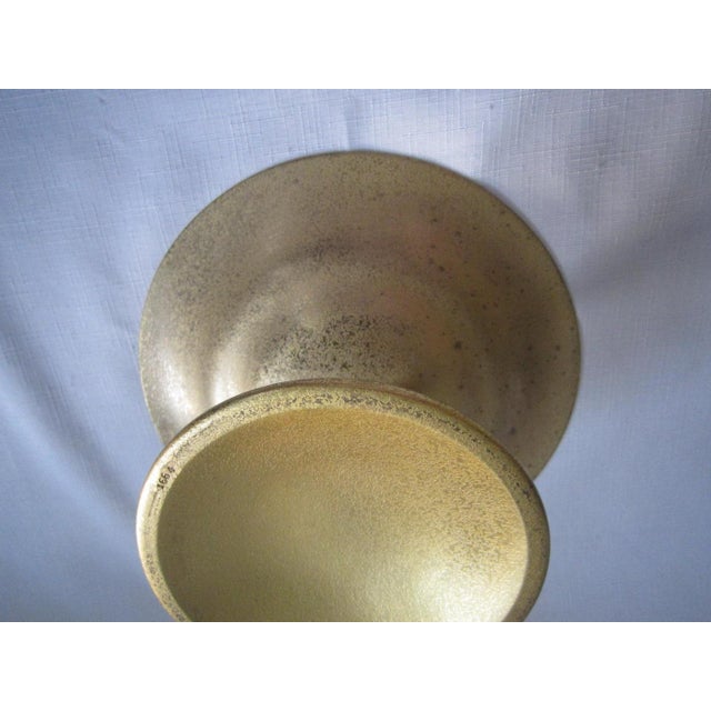 1930s Tiffany Studios Bronze Dore Footed Compote, #1664 For Sale - Image 9 of 13
