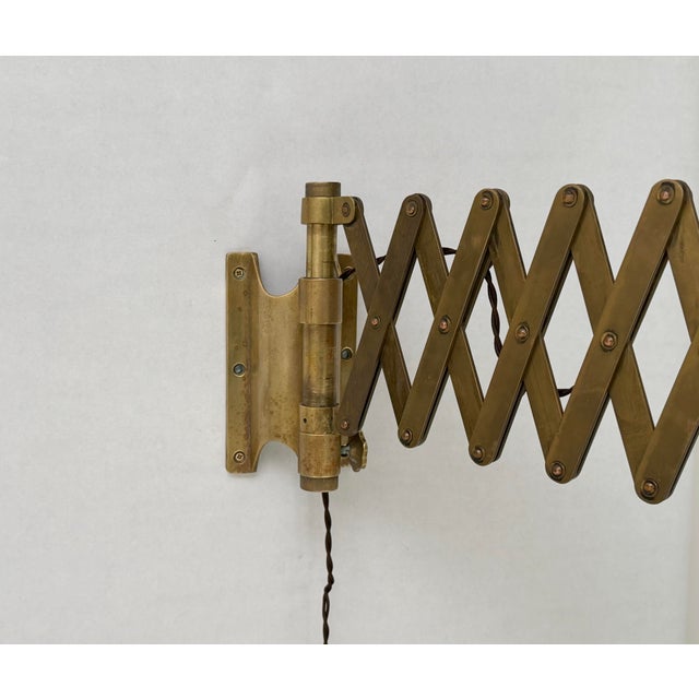 1950s Vintage Compass Wall Lamp, 1950s For Sale - Image 5 of 6