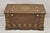 Antique Anglo Indian Oak Wood & Brass Mounted Coffer Blanket Chest Trunk For Sale - Image 10 of 16