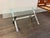 Early 21st Century Chrome X-Base Dining Table With Tempered Glass Top For Sale - Image 5 of 12