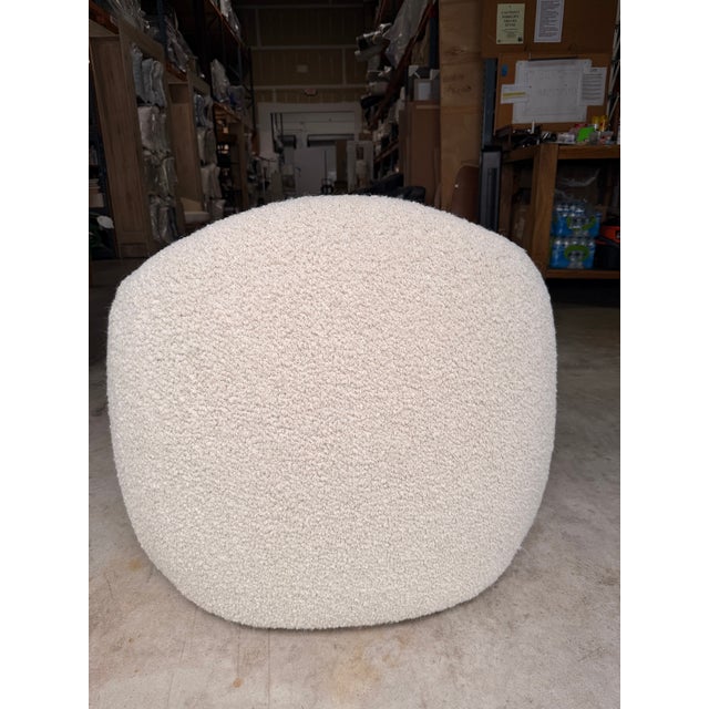 Verellen Verellen Ivory Boucle Lounge Chair For Sale - Image 4 of 7