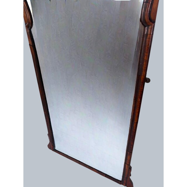 Early 19th Century George IV Walnut Framed Wall Mirror For Sale - Image 5 of 6