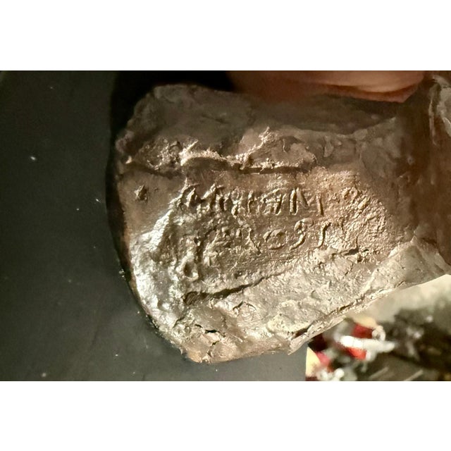 Chaim Gross, Chaim Gross Mid Century Mod Bronze Sculpture Balancing WPA Artist Mom and Child, 1969 For Sale - Image 15 of 17