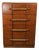 Mid Century Modern Four Drawer Highboy Dresser by Heywood Wakefield For Sale