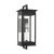 Transitional Chapman & Myers by Visual Comfort Studio Cupertino 1-Light Outdoor Medium Bracket Lantern Sconce in Textured Black For Sale - Image 3 of 5
