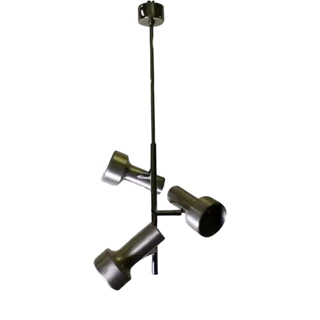 Ceiling Light with 3 Aluminum Spots, 1960s For Sale