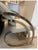 Milo Baughman Milo Baughan Style Mid Century Brass Cantilever Dining Chairs, Set of 8 For Sale - Image 4 of 6