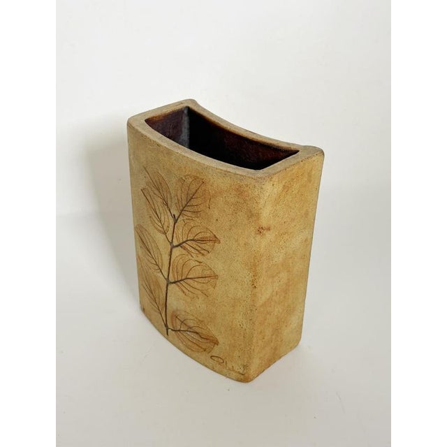 Brown Pottery Vase, France, 1960s For Sale - Image 6 of 10