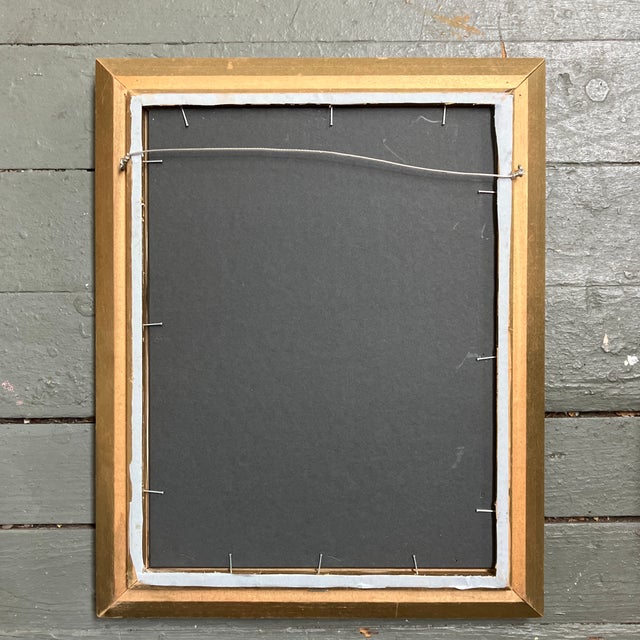 Abstract 1970’s Original Charcoal/Pastel 2 Nude Females Drawing Vintage Frame For Sale - Image 3 of 3