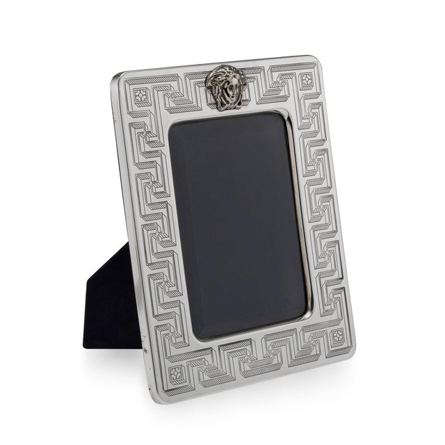 Vintage Italian Silver and Gold Plated Gianni Versace Picture Frame by Versace, 1980s For Sale - Image 12 of 12