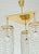 1970s Vintage Jablonecke Sklarny Bohemian Glass Chandelier, Solid Brass, 3-Light, 1970s For Sale - Image 5 of 8