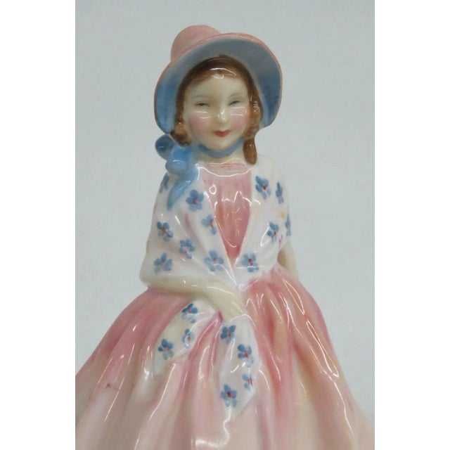 Late 20th Century Royal Doulton Lily HN1798 English Bone China Porcelain Figurine For Sale - Image 5 of 11