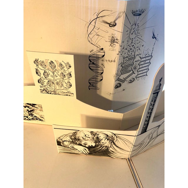 Salvador Dalí­, Rare Salvador Dali Surrealist 3D Pop Up Etching Engraving Paper Sculpture 1973, 1973 For Sale In Miami - Image 6 of 10