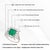 18k Gold 2.85ct Square Emerald & 1.19ct Diamond Cocktail Ring Size 8- Heirloom Jewelry For Sale - Image 12 of 17