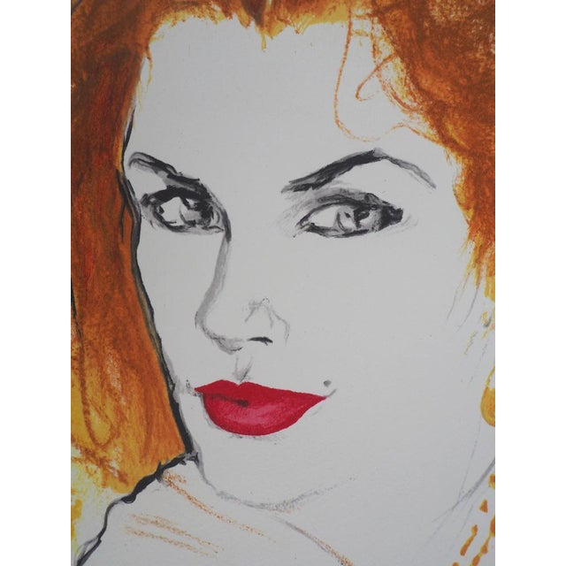 René Gruau, Cindy Crawford, Lithograph For Sale - Image 5 of 7
