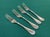 Large Silver-Plated Forks with Malmaison Pattern from Christofle, Set of 4 For Sale - Image 4 of 6