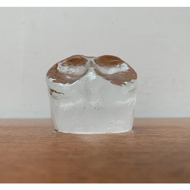 Mid-Century Scandinavian Art Glass Owl, 1960s For Sale - Image 6 of 13