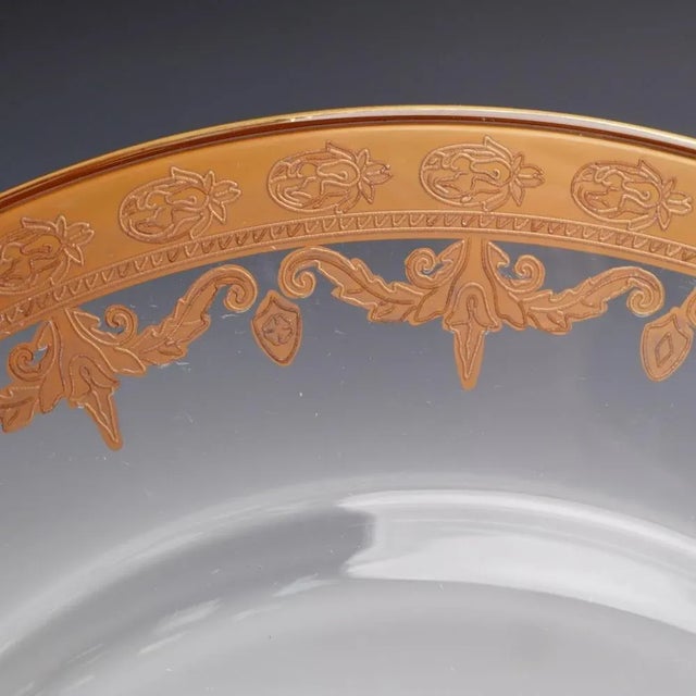 Arte Italica Vetro Glass and 24ct Gold Charger Plate For Sale - Image 4 of 5