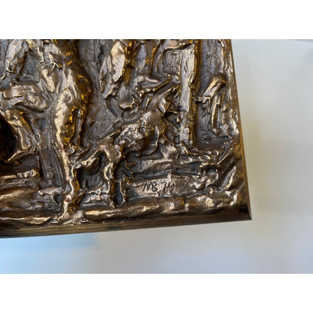 Bronze Wall Plaques by Anders Nyborg, 1970s, Set of 4 For Sale - Image 6 of 14