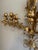 Large Mid 20th Century Italian Gilt Tole Candelabra Style Sconce With Crystals For Sale - Image 16 of 17