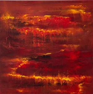 "Santa Ana" Contemporary Abstract Acrylic Painting by Nina Weintraub
