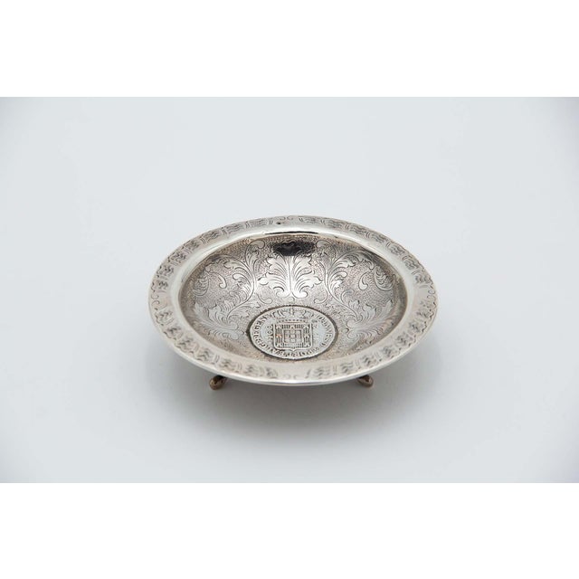 Circular Silver Ring with 400 Reis Coin For Sale - Image 4 of 4