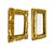 Rococo Pair of Vintage Italian Small Gilt Resin Wall Mirrors in Ornate Rococo Frames - Hollywood Regency, Rococo Revival For Sale - Image 3 of 13