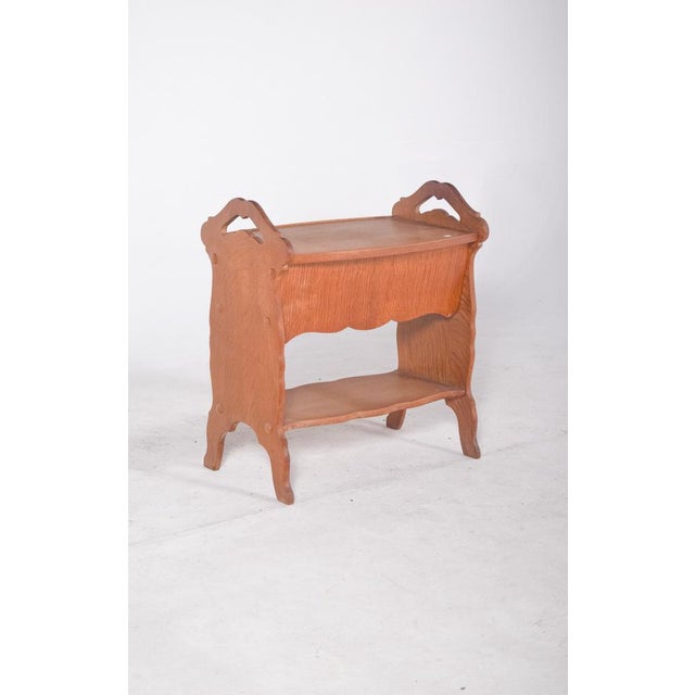 Wood Mid-Century Oak Seamstress, 1950s For Sale - Image 7 of 10