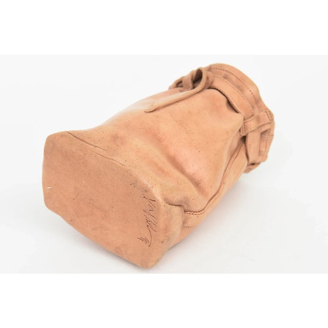 Vintage Ceramic Buckle Bag Sculpture 90's For Sale - Image 11 of 12