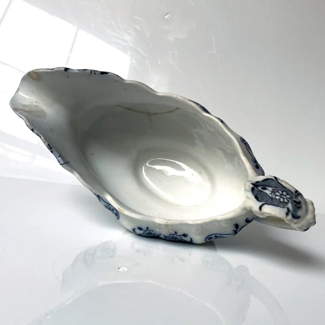 Early 20th Century Antique English Transferware Gravy Boat - Oxford For Sale - Image 5 of 8