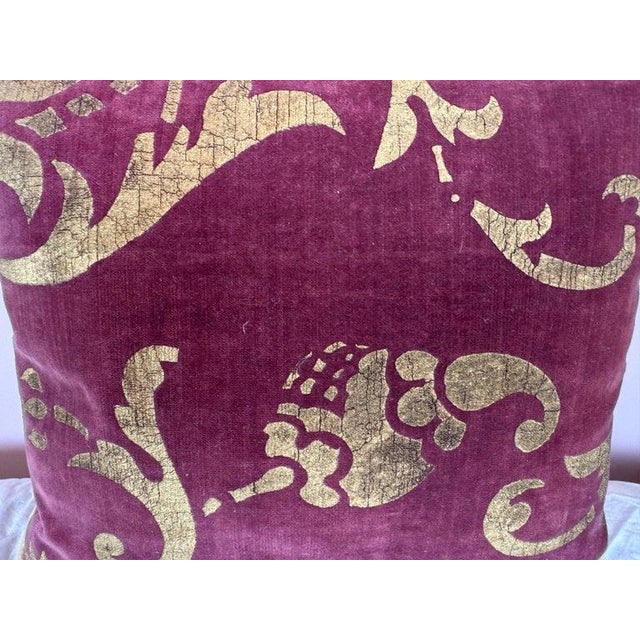 Gold Stenciled Nomi Pillow For Sale - Image 4 of 7