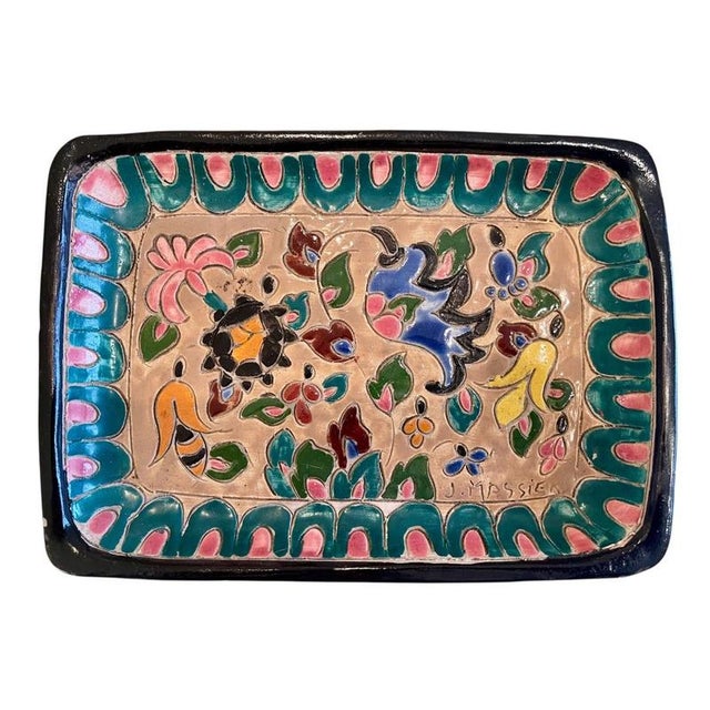 Trinket Trays by J. Massier for Vallauris, Set of 2 For Sale - Image 5 of 12