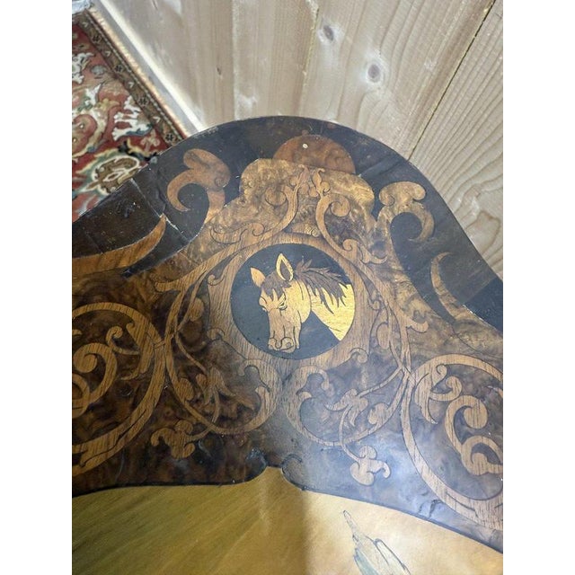 Brown Louis XV Marquetry Side Table For Sale - Image 8 of 13