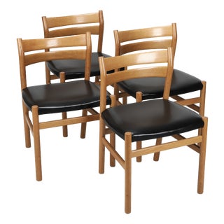 BM1 Dining Chairs by Børge Mogensen for C.M. Madsen, Denmark, 1960s, Set of 4 For Sale