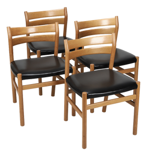 BM1 Dining Chairs by Børge Mogensen for C.M. Madsen, Denmark, 1960s, Set of 4