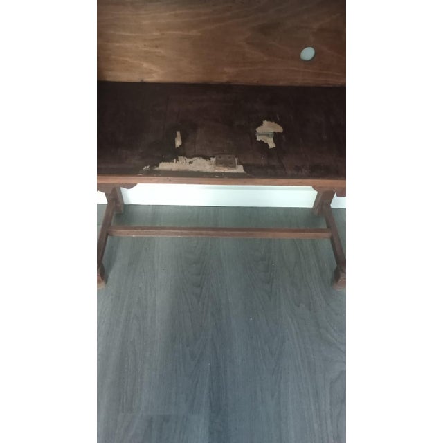 Vintage Wooden Console or Server Cabinet Late 20s For Sale - Image 4 of 18