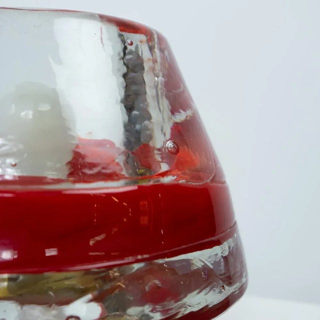 Italian Handmade Glass Table Lamp from Leucos, 1970s For Sale - Image 9 of 11