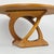 Vintage, Danish Modern solid teak coffee table with a round, veneer table top. "Model 75" designed by Holger Georg Jensen...
