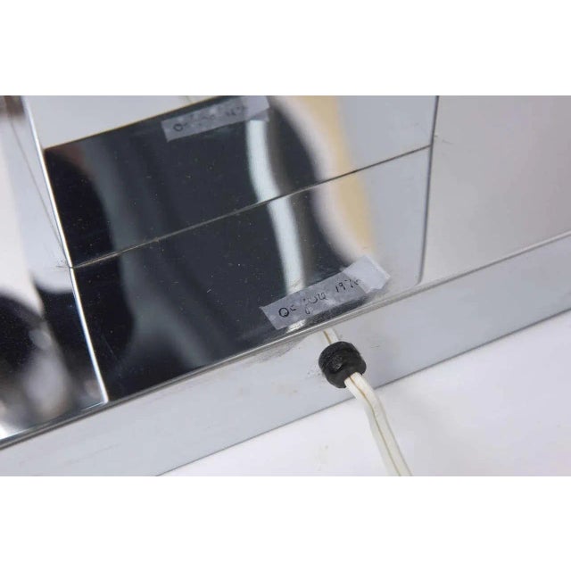 1970s Sculptural Chrome Tall Table Lamp by Curtis Jere, Signed For Sale In Miami - Image 6 of 8