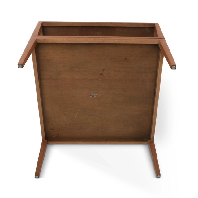 Tommi Parzinger Charak Modern Patchwork Mahogany Tables Mid Century 1950s a Pair For Sale - Image 12 of 13