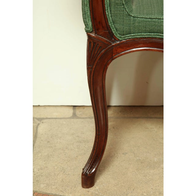 Hepplewhite George III Mahogany Window Bench For Sale - Image 3 of 9