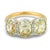Modern Gia 3.06 Old Mine Cut Diamond 18k Yellow Gold Platinum Collet Ring, Size 6.5 For Sale - Image 3 of 11