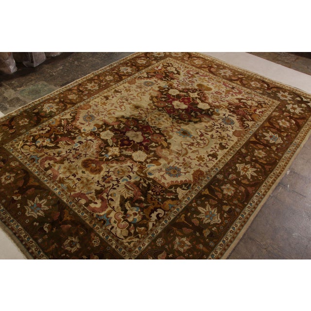 Traditional 1990s Antique Shahrestan Style Rug in Rich Colors & Floral Patterns, From Rug & Kilim For Sale - Image 3 of 9
