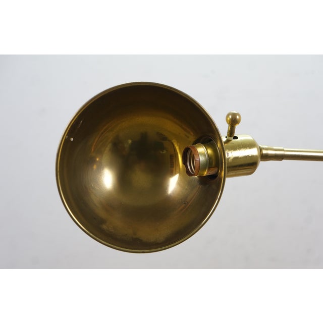 Vintage Brass Adjustable Apothecary Library Pharmacy Reading Floor Lamp 56" For Sale - Image 6 of 15