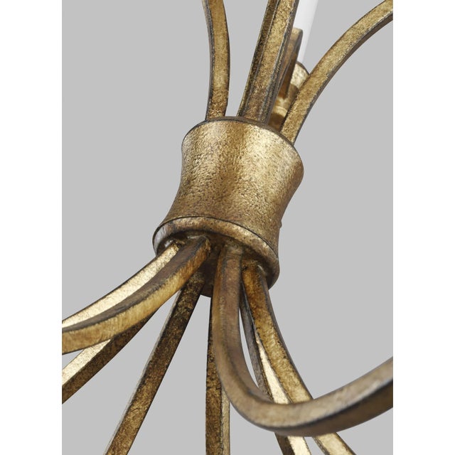 Chapman & Myers by Visual Comfort Studio Westerly Large Chandelier, Gold For Sale - Image 4 of 5