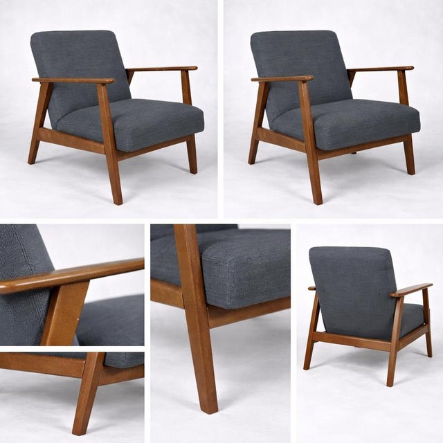 Contemporary Vintage Teak Lounge Chair from Ikea, 1990s For Sale - Image 3 of 10