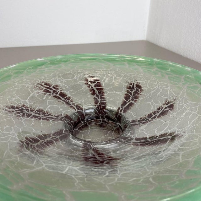 Large Art Deco Baushaus Glass Bowl by Karl Wiedmann for WMF Ikora, 1930s For Sale - Image 15 of 18